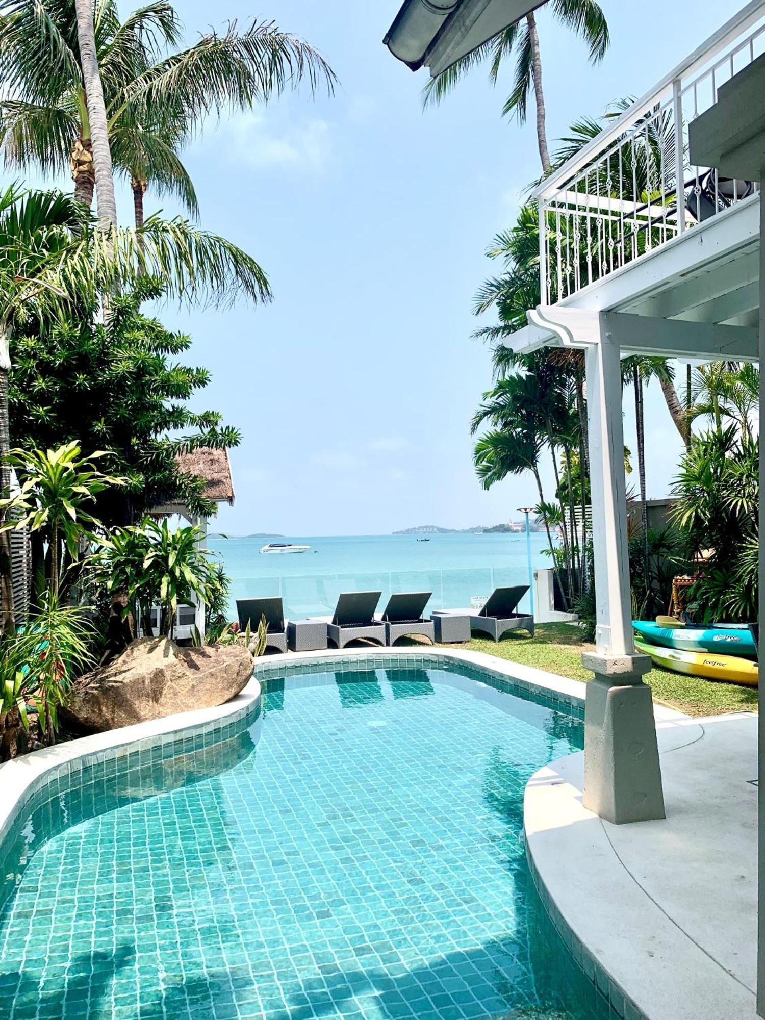 Beachfront Villa Charmant With Private Pool Koh Samui Exterior foto